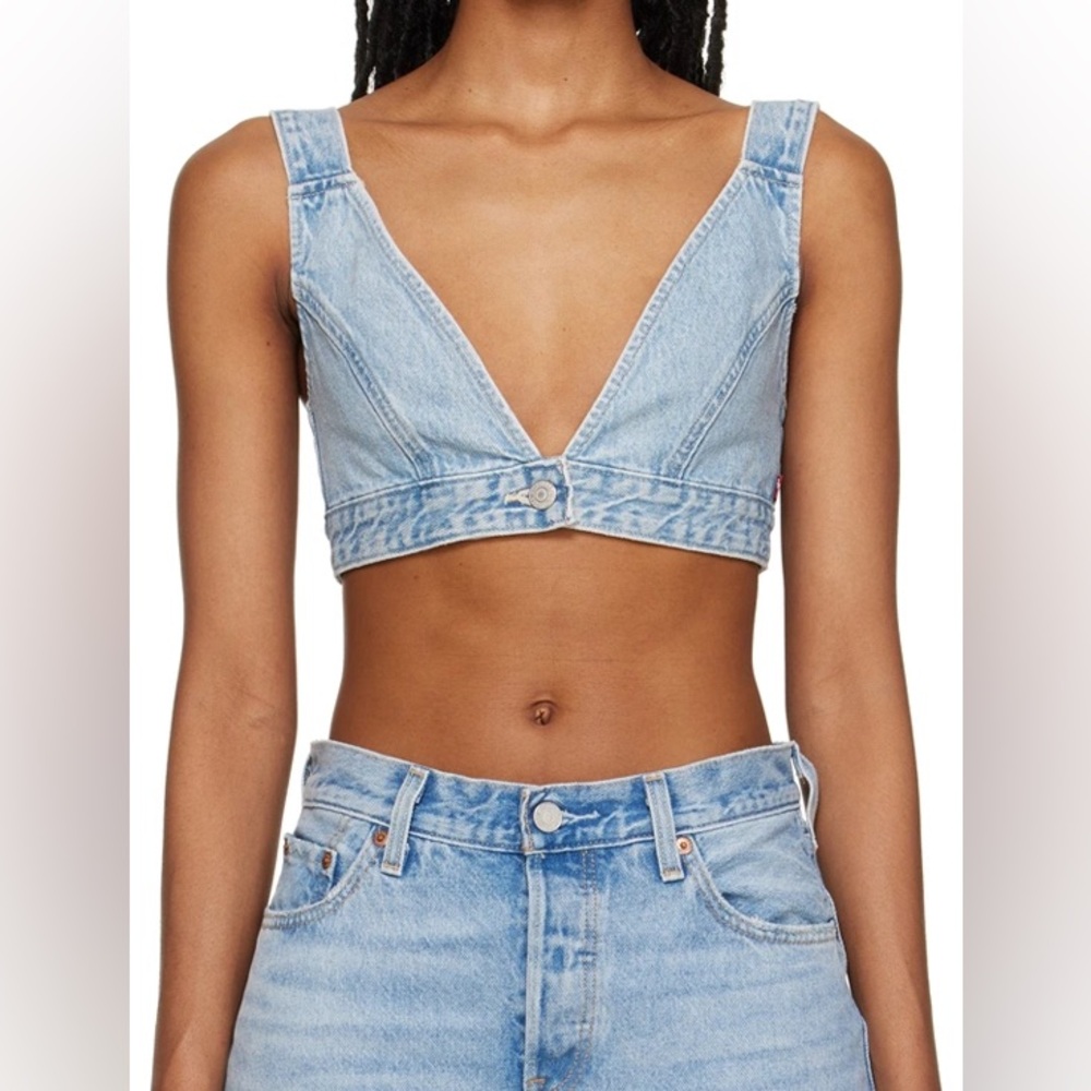 Levi’s Joli Denim Crop Top / Bustier